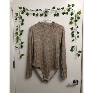Long-Sleeve Cheetah Print Bodysuit